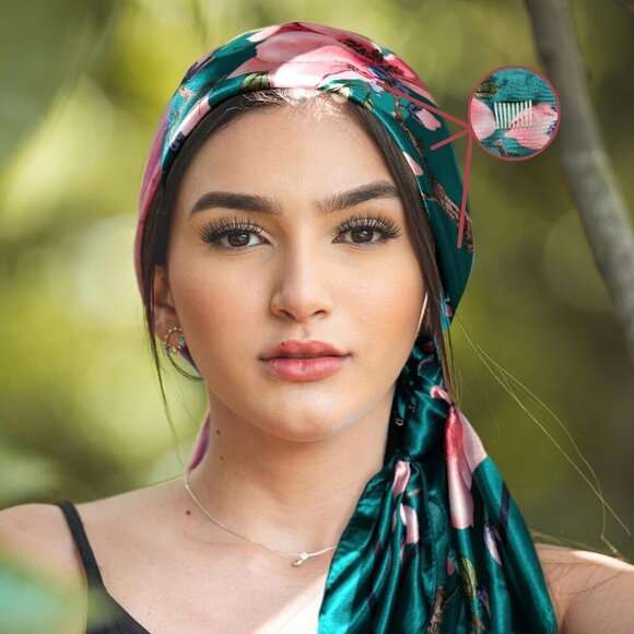 Wide Satin Headbands for Women - Non-Slip, 20+ Styles, Boho, Gift